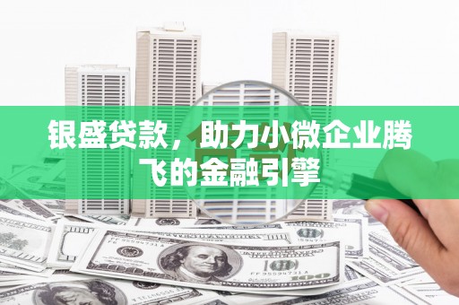 邹城银盛贷款，助力小微企业腾飞的金融引擎