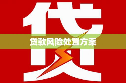 邹城贷款风险处置方案
