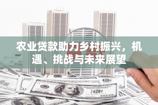 邹城农业贷款助力乡村振兴，机遇、挑战与未来展望